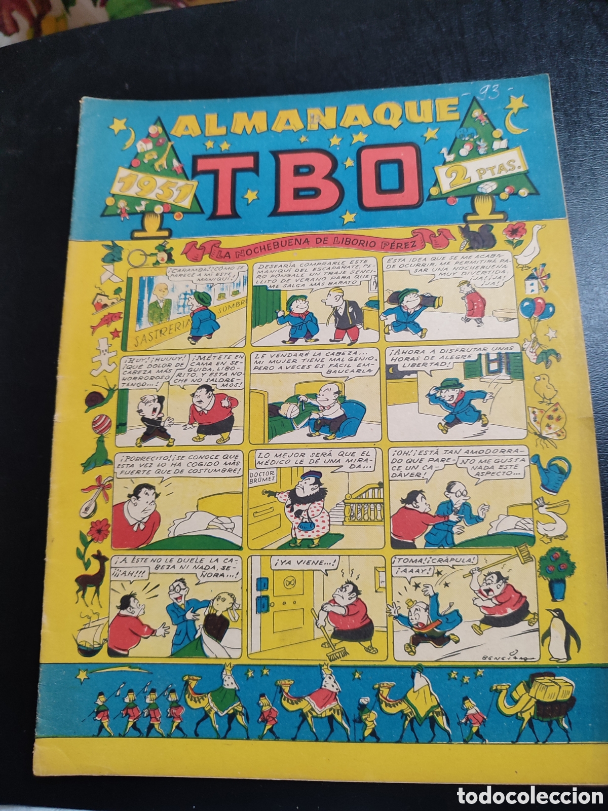 Tebeos: TBO ORIGINAL &ndash; ALMANAQUE PARA 1951 - Foto 1