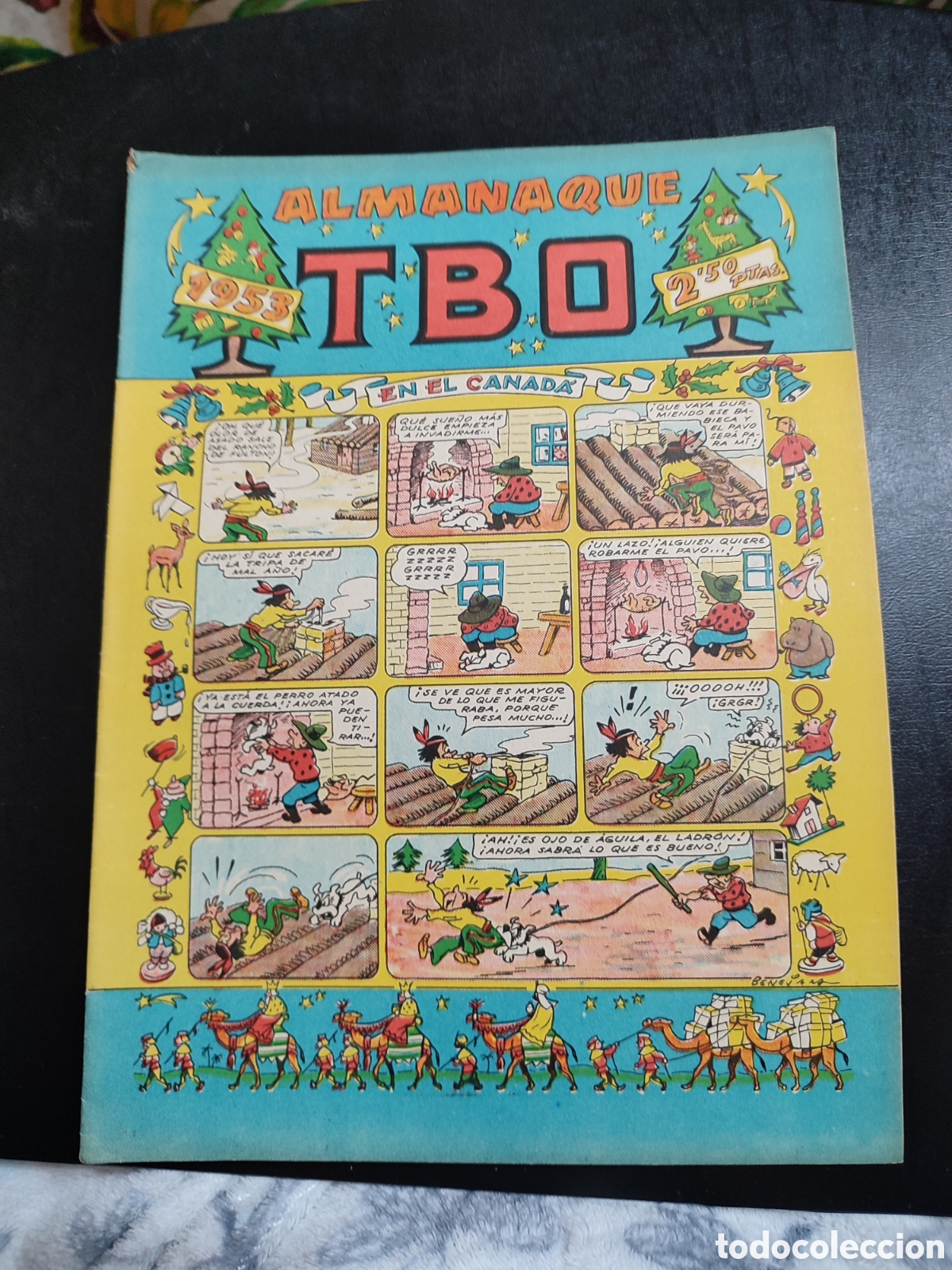Tebeos: TBO ORIGINAL &ndash; ALMANAQUE PARA 1953 - Foto 1