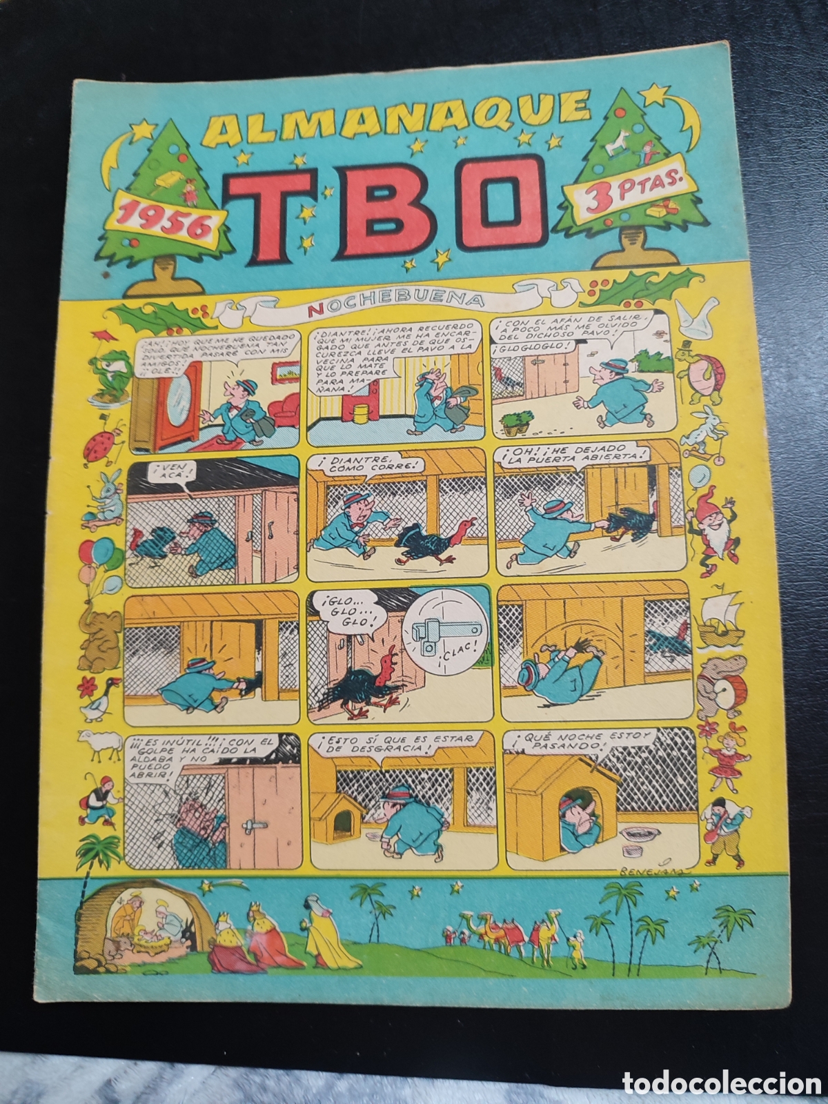 Tebeos: TBO ORIGINAL &ndash; ALMANAQUE PARA 1956 - Foto 1