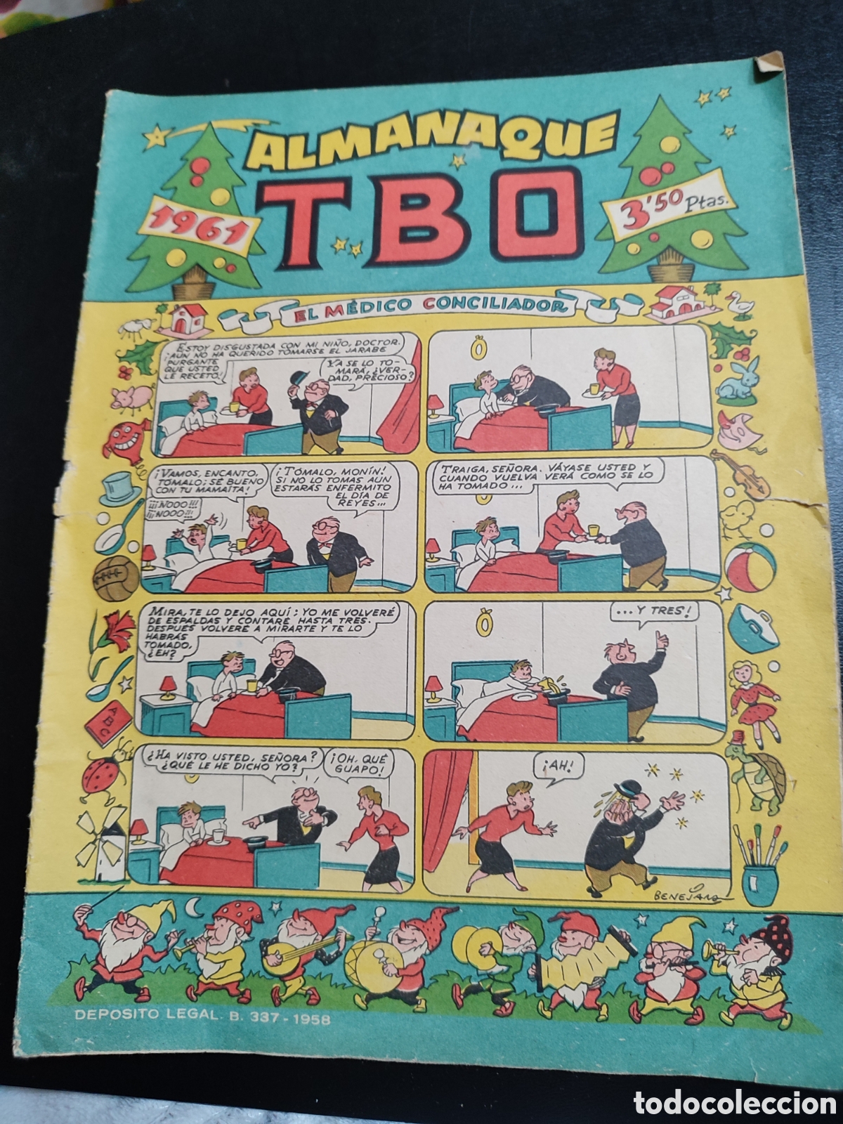 Tebeos: TBO ORIGINAL &ndash; ALMANAQUE PARA 1961 - Foto 1