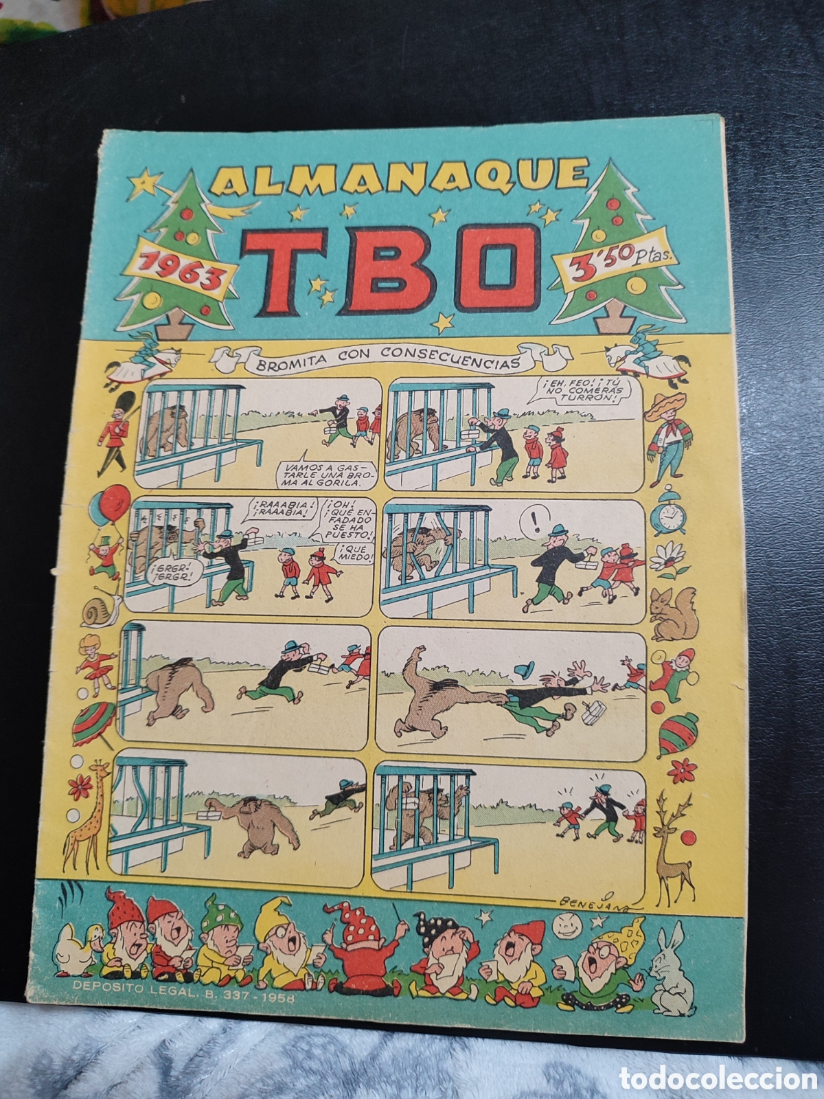 Tebeos: TBO ORIGINAL &ndash; ALMANAQUE PARA 1963 - Foto 1