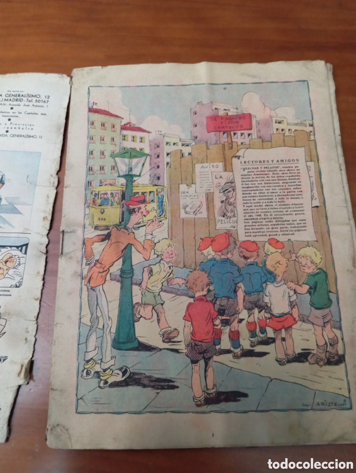 Tebeos: ALMANAQUE 1945 DE FLECHAS Y PELAYOS - Foto 3