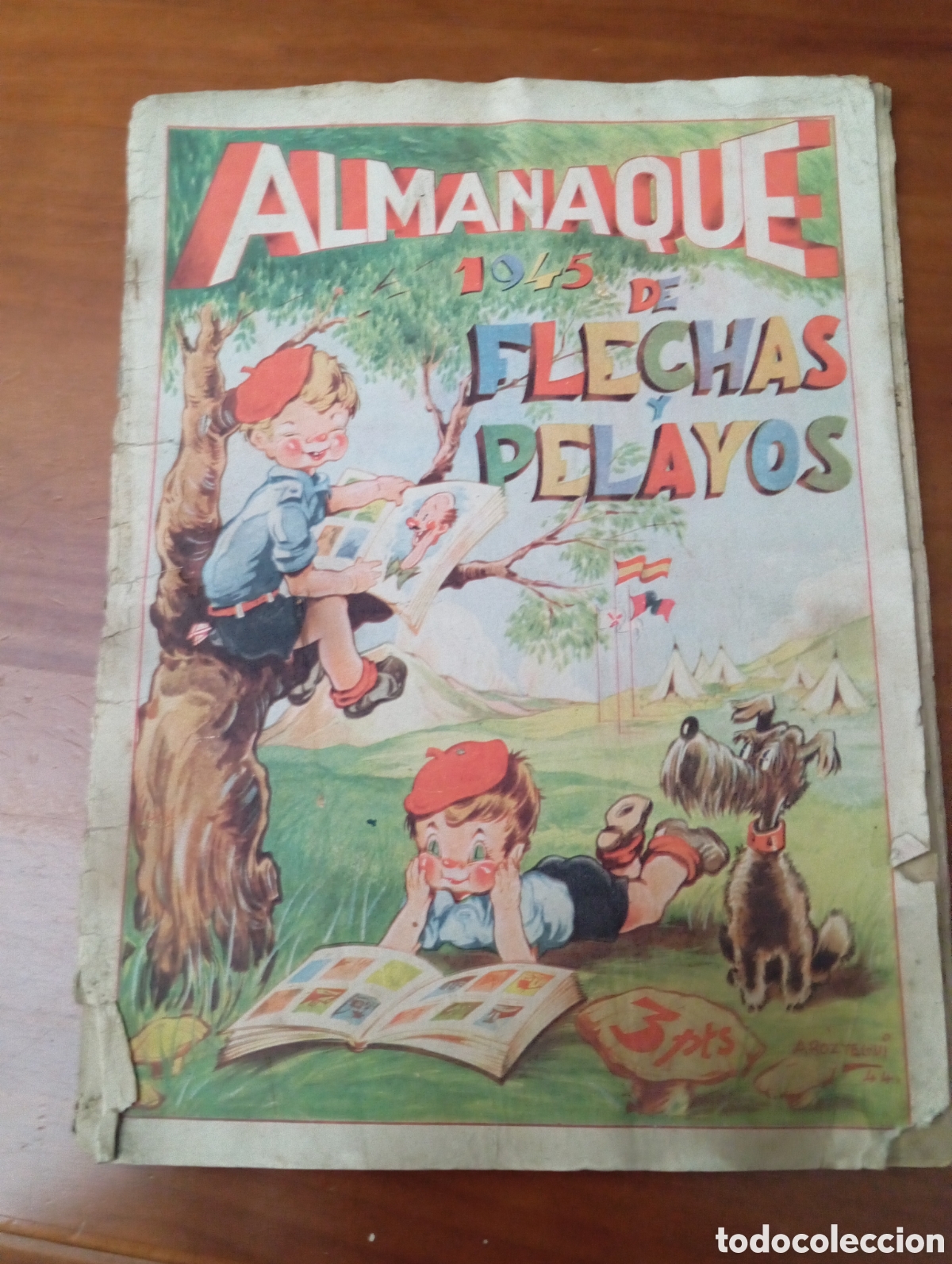 Tebeos: ALMANAQUE 1945 DE FLECHAS Y PELAYOS - Foto 1