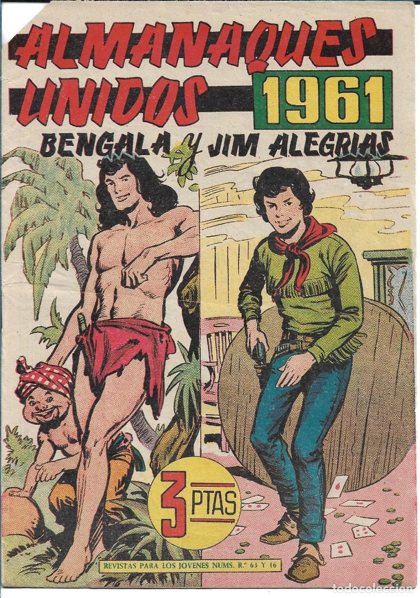 Tebeos: ALMANAQUES UNIDOS 1961 - ORIGINAL - Foto 1