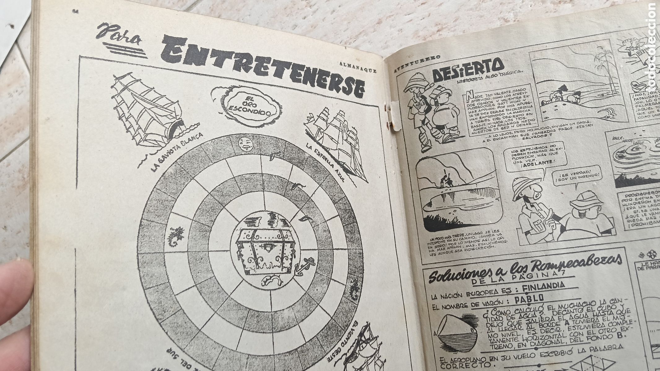 Tebeos: Almanaque Aventurero 1946, original - Foto 10