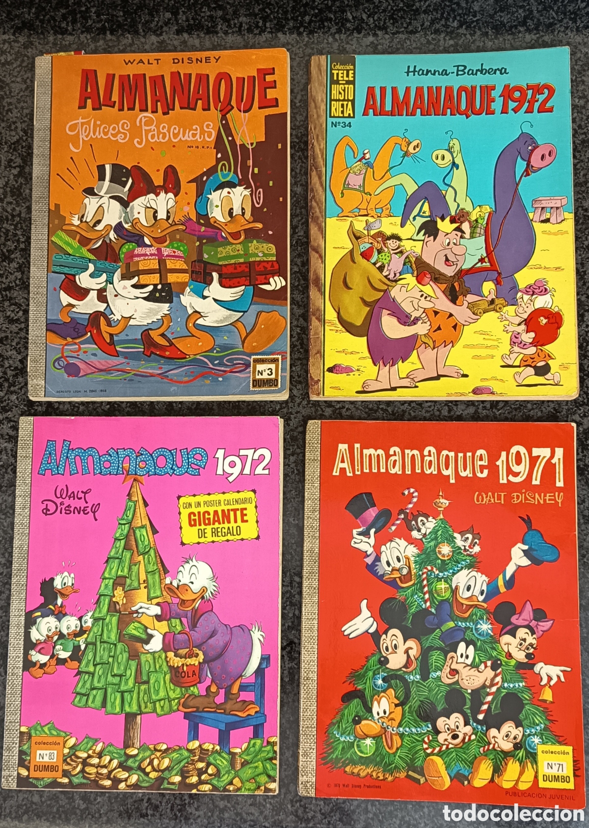 Tebeos: 3 n&uacute;meros colecci&oacute;n Dumbo y 1 de colecci&oacute;n Telehistorieta Historietas
