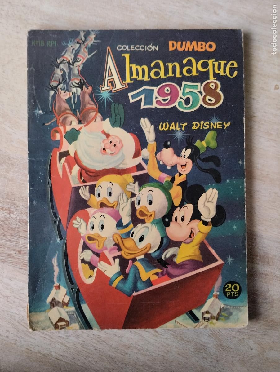 Tebeos: JHR - COLECCION DUMBO , ALMANAQUE 1958