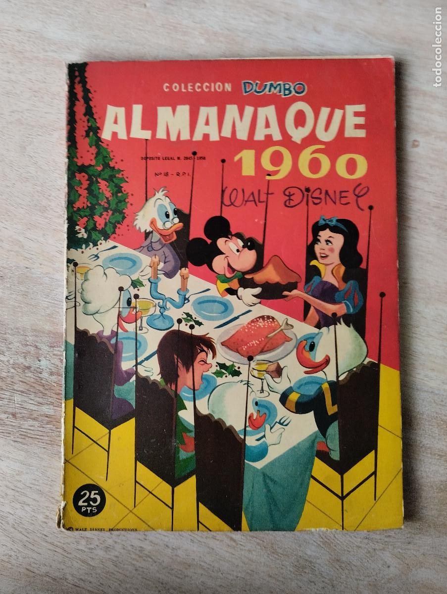 Tebeos: JHR - COLECCION DUMBO , ALMANAQUE 1960