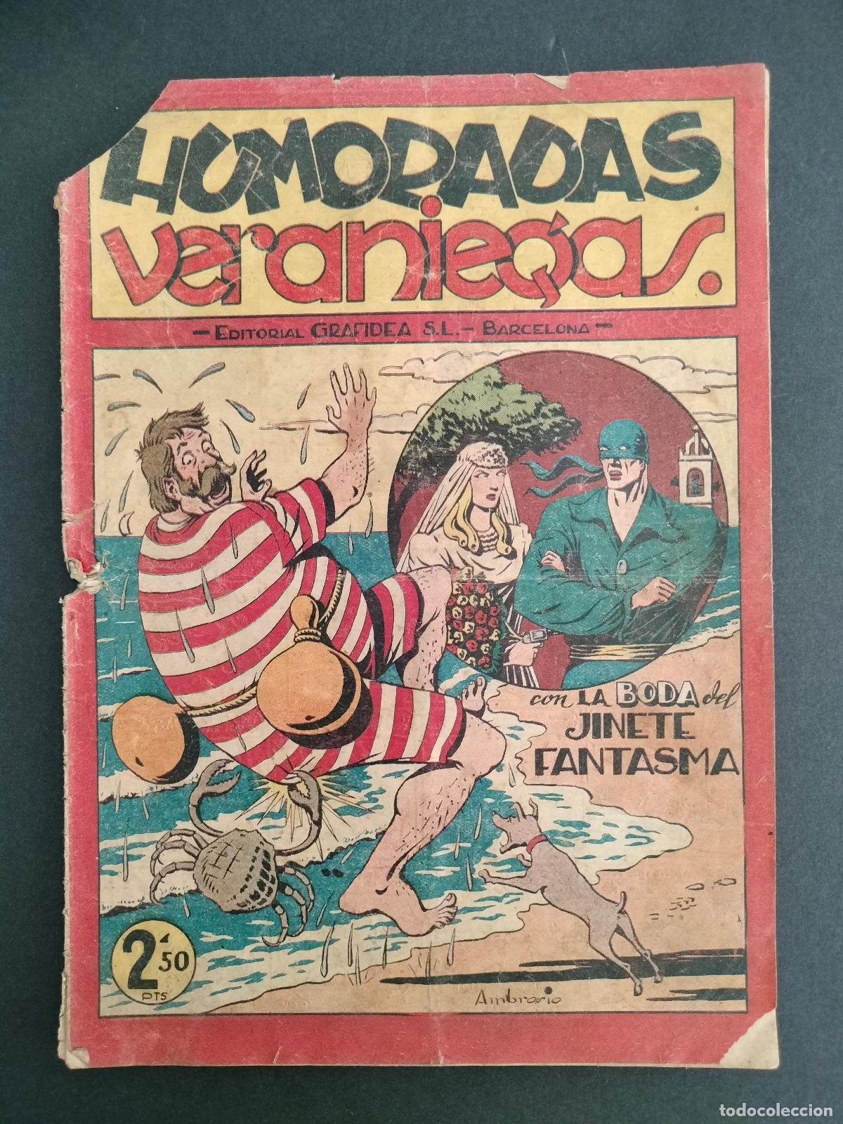 Tebeos: ALMANAQUE 1947 LA BODA DEL EL JINETE FANTASMA EXTRA N&ordm; 4 ORIGINAL DE EPOCA GRAFIDEA 1947 MUY DIFICIL