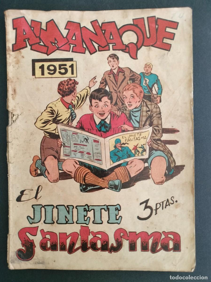 Tebeos: EL JINETE FANTASMA ALMANAQUE 1951 3 PTAS. ORIGINAL DE EPOCA GRAFIDEA MUY DIFICIL!!!!
