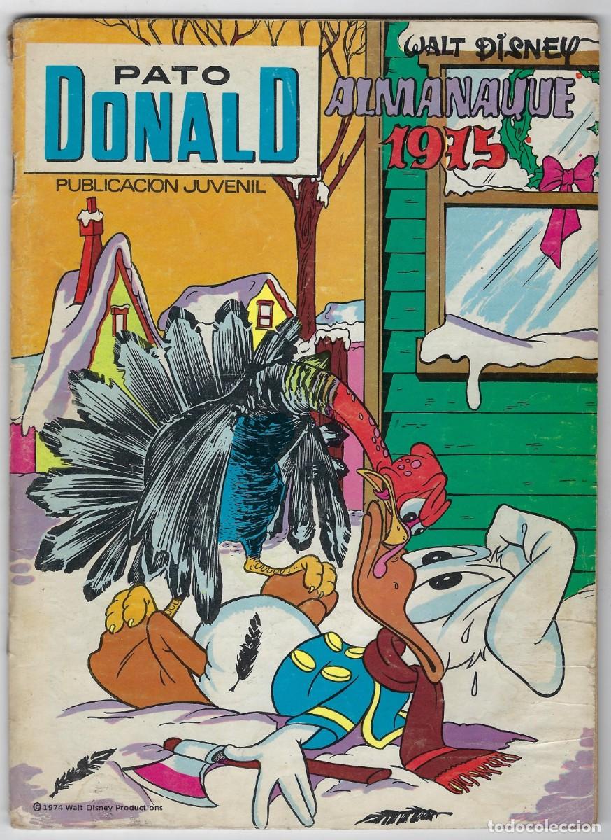 Tebeos: PATO DONALD - PUBLICACION JUVENIL - ALMANAQUE 1975 *** ED. RECREATIVAS - E.R.S.A***