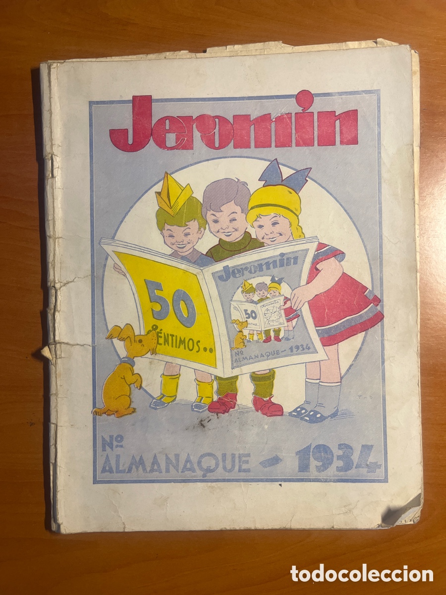 Tebeos: JEROMIN ALMANAQUE 1934, (JEROMIN), TOCADO!!!