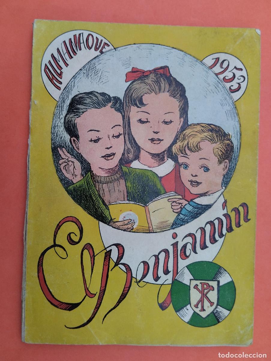 Tebeos: EL BENJAM&Iacute;N ALMANAQUE 1953 ILUSTRADO CON ANUNCIO MOTO DERBI PIRELLI