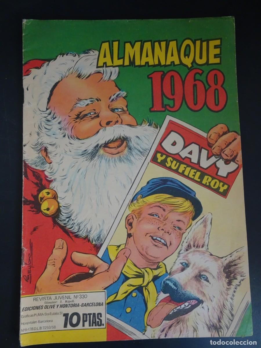 Tebeos: C&Oacute;MIC, ALMANAQUE 1968 , REVISTA JUVENIL N&ordm; 330, VER FOTOS