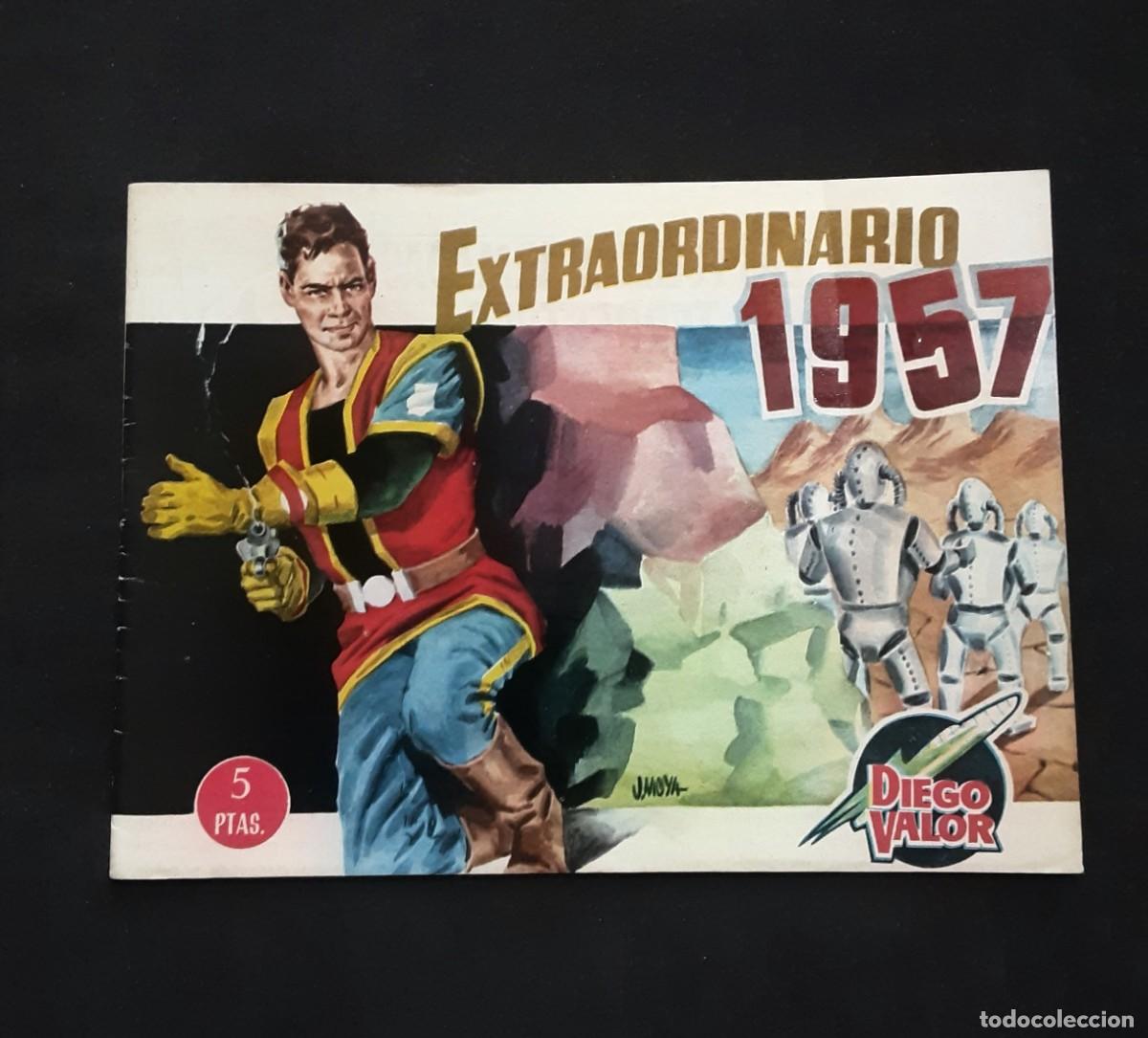 Tebeos: DIEGO VALOR - EDICIONES CID 1957 - LOTE DE 4 EXTRAORDINARIOS - ADOLFO ALVAREZ-BUYLLA