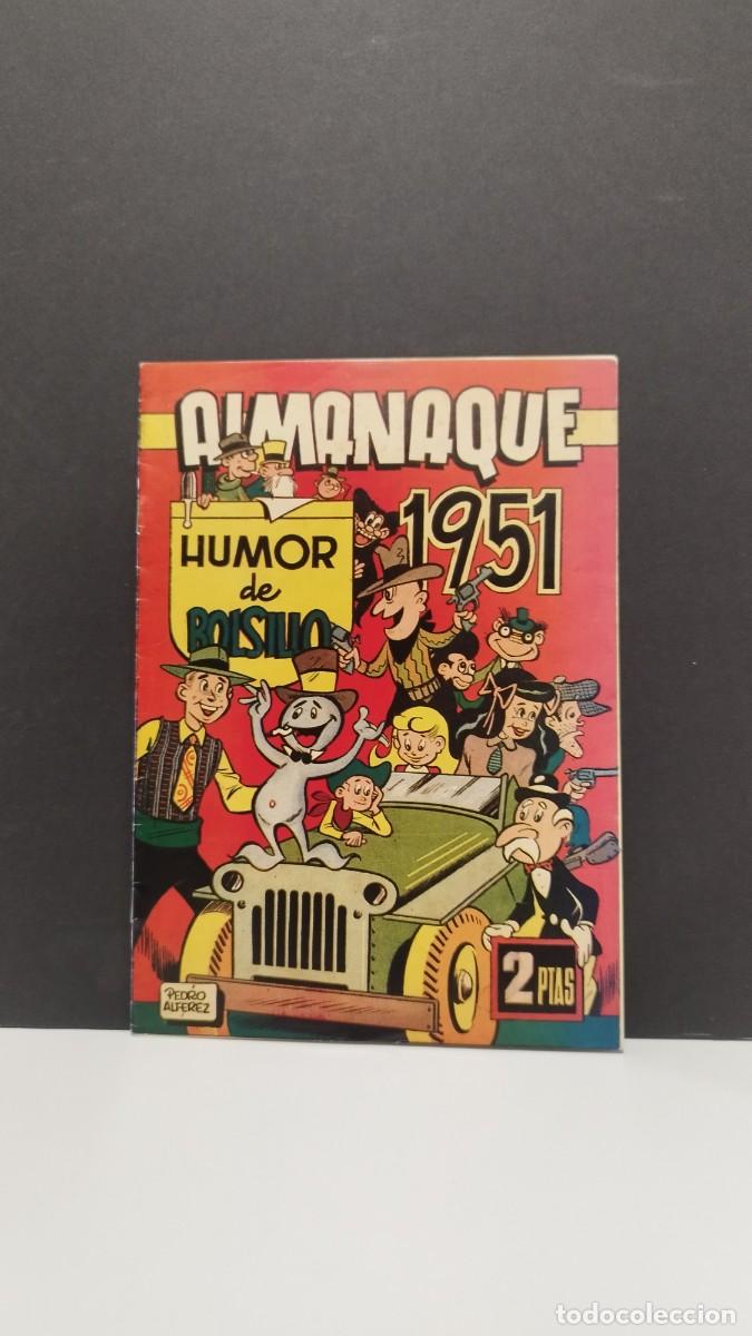 Tebeos: HUMOR DE BOLSILLO ALMANAQUE 1951 (HISPANO AMERICANA DE EDICIONES)