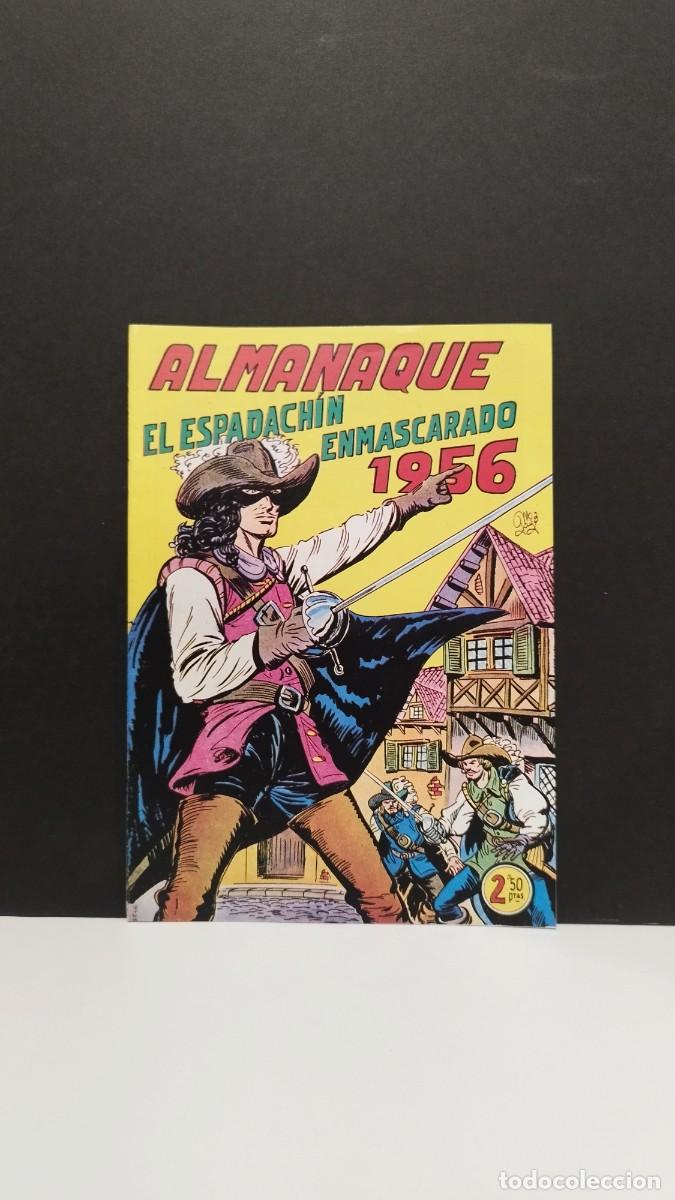 Tebeos: EL ESPADACHIN ENMASCARADO ALMANAQUES 1956 Y 1957 (HISPANO AMERICANA DE EDICIONES)