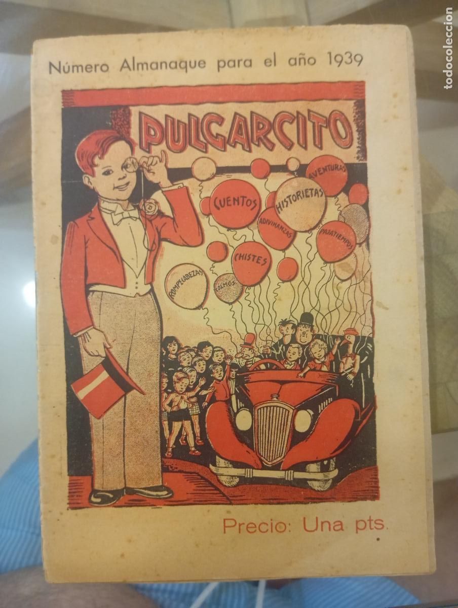 Tebeos: PULGARCITO (Gato Negro) Almanaque a&ntilde;o 1939 Jua Bruguera Editado durante la Guerra Civil. Muy dif&iacute;cil
