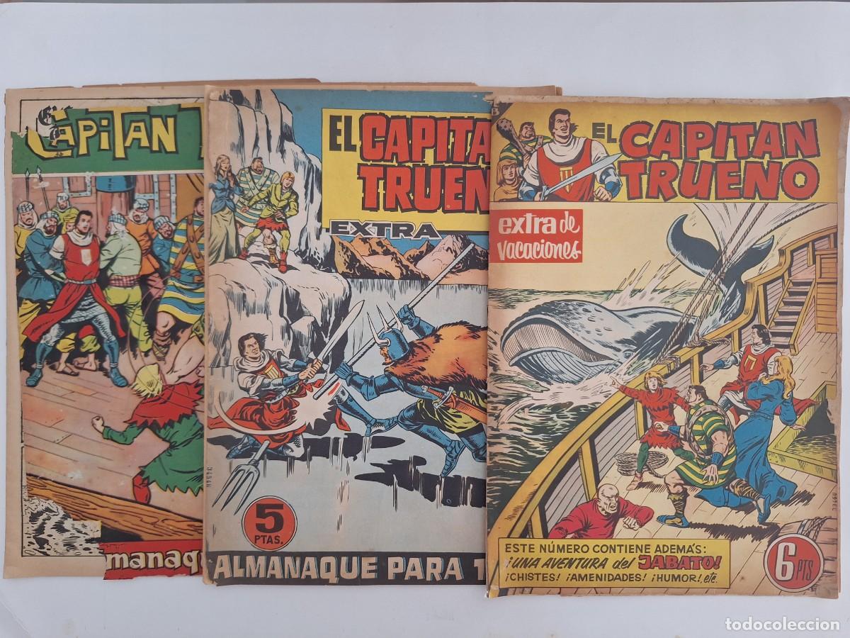 Giornalini: 3 TEBEOS EL CAPITAN TRUENO ALMANAQUES Y EXTRA VERANO RV