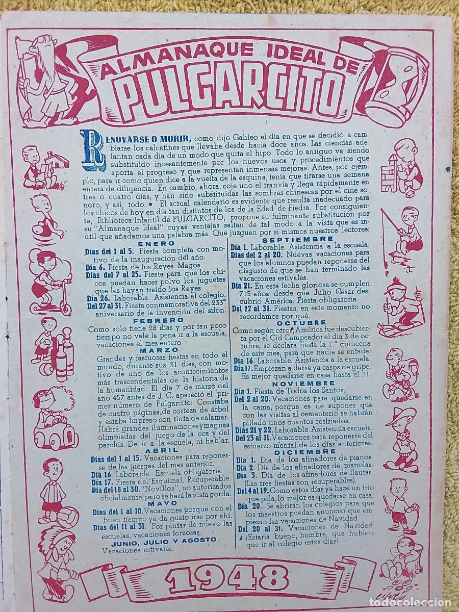 Tebeos: ALMANAQUE PULGARCITO 1948 - Foto 4