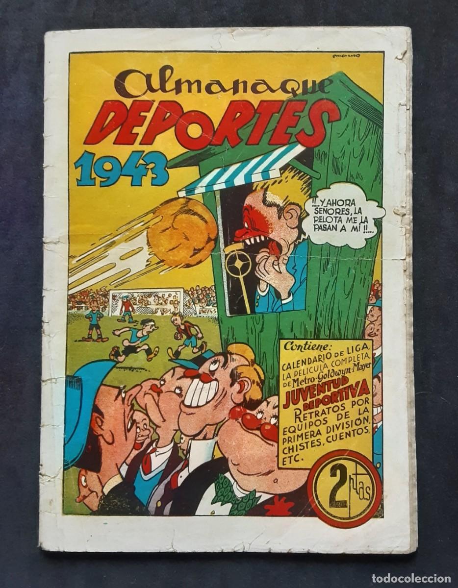 Tebeos: ALMANAQUE DEPORTES 1943 # COMERC GERPLA # MORENO/ESCOBAR/ETC # LAMINAS EQUIPOS CON DIBUJOS JUGADORES