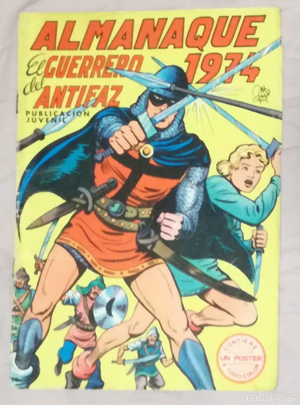 Tebeos: Comic El Guerrero del Antifaz: Almanaque 1974 - ORIGINAL; falta el poster