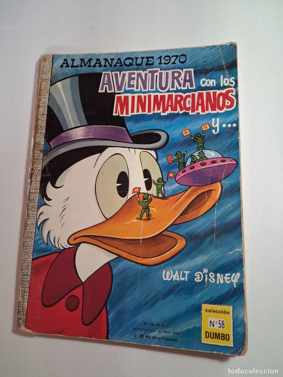 Tebeos: colecci&oacute;n dumbo n&ordm; 58. almanaque 1970. ediciones recreativas 1969 walt disney (estado normal, leer)