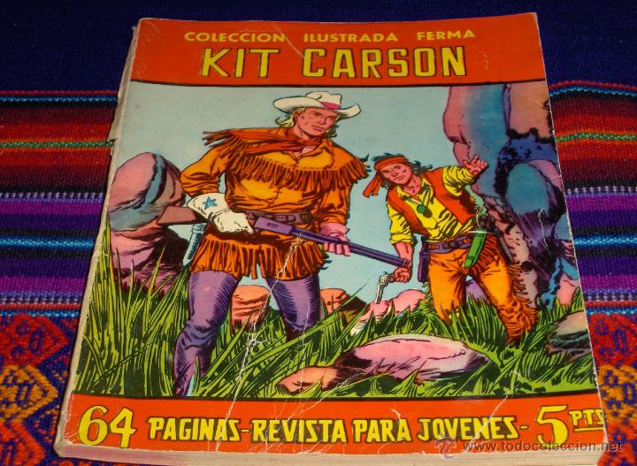 Tebeos: COLECCI&Oacute;N ILUSTRADA FERMA N&ordm; 57 KIT CARSON. FERMA 1958. - Foto 1