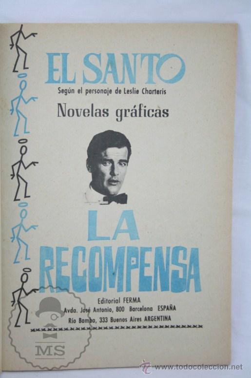 Tebeos: C&oacute;mic El Santo - N&ordm; 7. La Recompensa - Ed. Ferma, A&ntilde;o 1965 - Foto 2