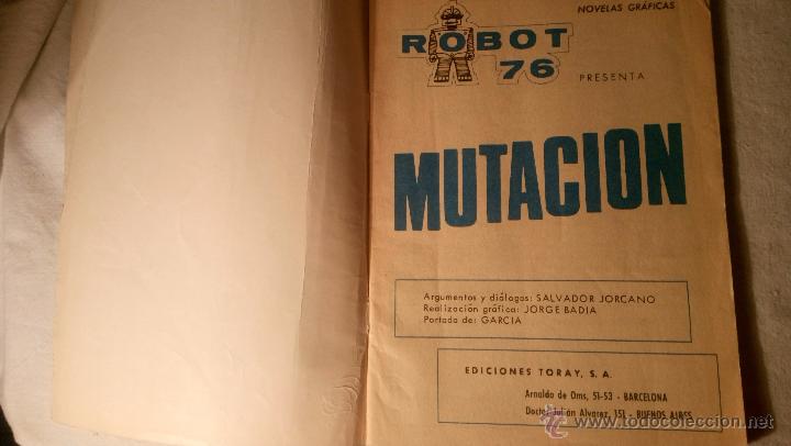 Tebeos: COMIC TEBEO RT150 ROBOT 76 - MUTACION NUM 14 EDI FERMA 1967 - Foto 2
