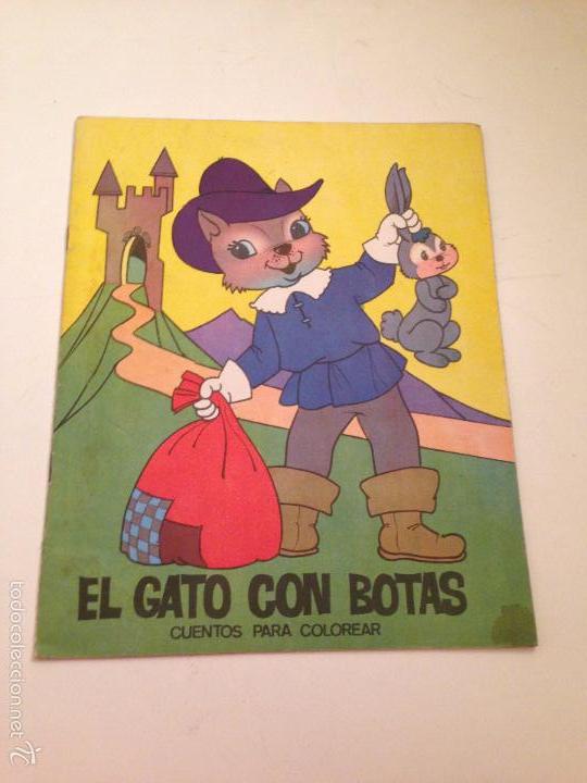 Tebeos: CUENTOS PARA COLOREAR. EL GATO CON BOTAS. EDITORIAL FERMA 1967 - Foto 1