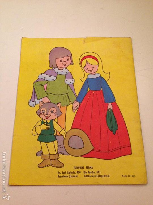 Tebeos: CUENTOS PARA COLOREAR. EL GATO CON BOTAS. EDITORIAL FERMA 1967 - Foto 3