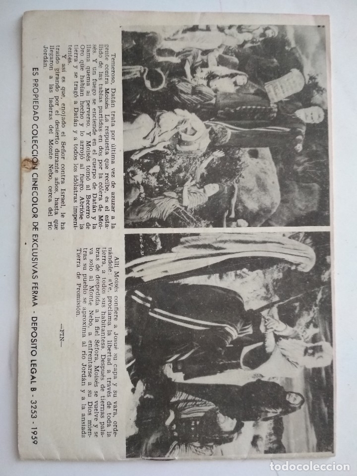 Tebeos: TEBEO LOS DIEZ MANDAMIENTOS, A&Ntilde;O 1959 - Foto 3