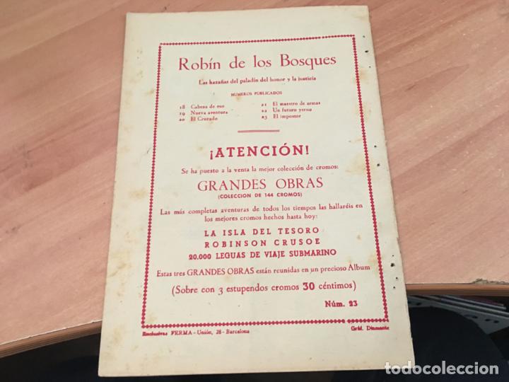 Tebeos: ROBIN DE LOS BOSQUES N&ordm; 23 EL IMPOSTOR (ORIGINAL FERMA) (COM25) - Foto 2
