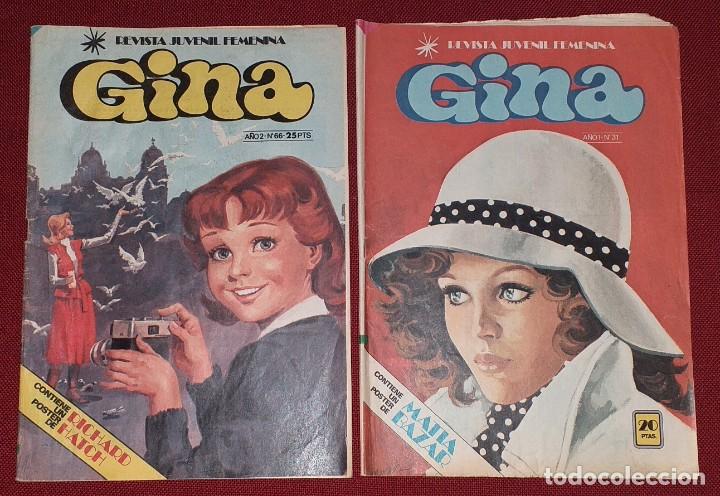 Tebeos: 2 N&Uacute;MEROS DE LA REVISTA JUVENIL GINA - Foto 1