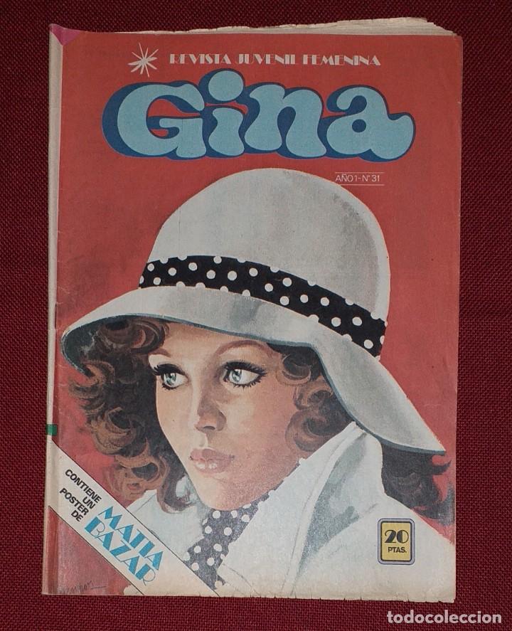 Tebeos: 2 N&Uacute;MEROS DE LA REVISTA JUVENIL GINA - Foto 4