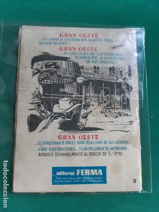 Tebeos: COMBATE Nº 9 EDITORIAL FERMA 1962 5 PTAS - Foto 2 - 192985923