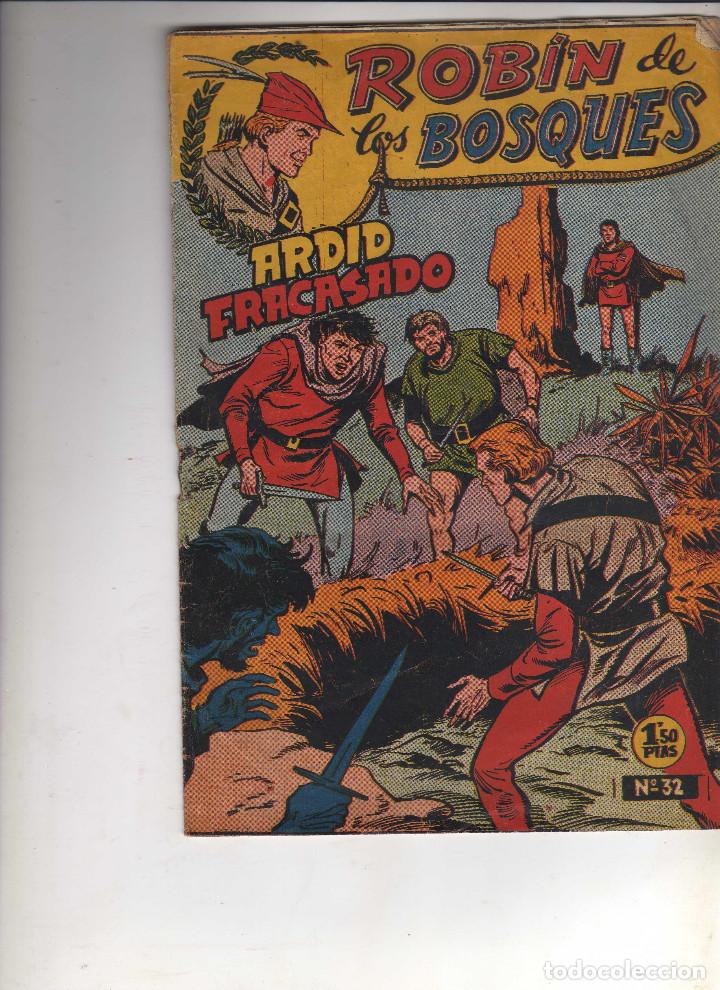 Tebeos: ROBIN DE LOS BOSQUES N&ordm; 32 FERMA 1956 ,ORIGINAL - Foto 1