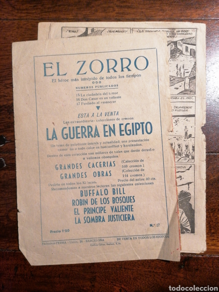 Tebeos: C&oacute;mic tebeo El Zorro n&deg;17 FERMA original - Foto 4