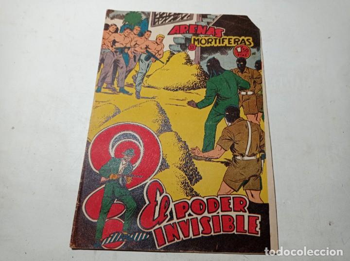 Tebeos: Original no copia el poder invisible Arenas mortiferas 31 a&ntilde;os 50 60 - Foto 1