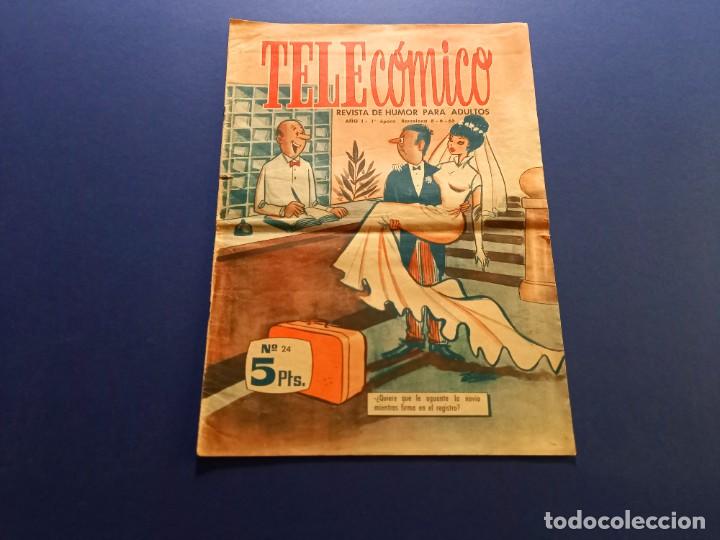 Tebeos: TELECOMICO A&Ntilde;O 1 &ordf; EPOCA N&ordm; 24 JUNIO 1965 - Foto 1