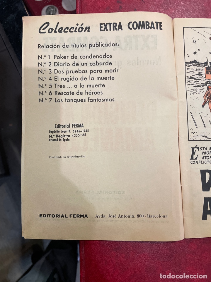 Tebeos: EXTRA COMBATE CÓMICS DE 1965 - Foto 3 - 301395278