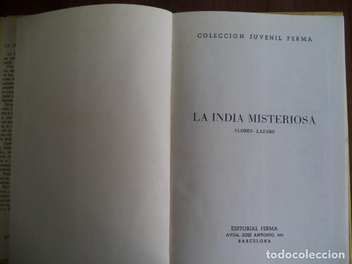 Tebeos: Libro Colecci&oacute;n Juvenil Ferma. La India Misteriosa.. - Foto 2