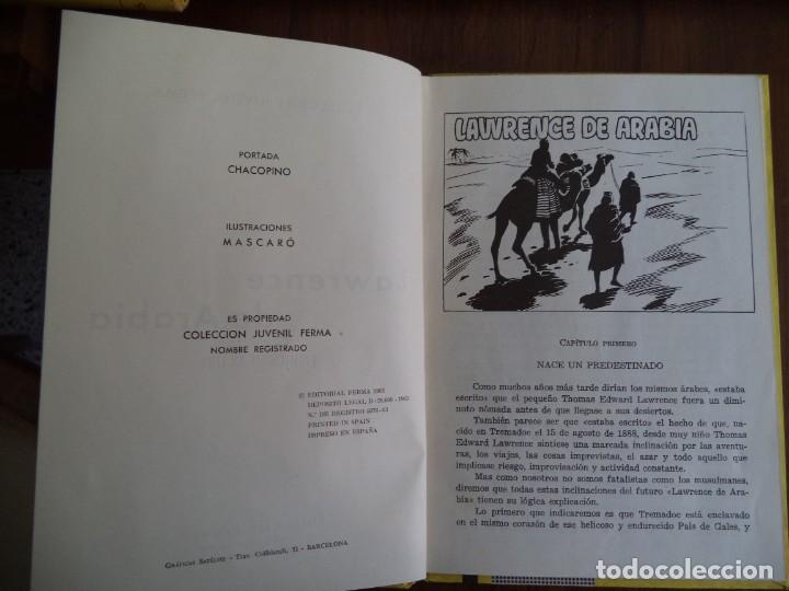 Tebeos: Libro Colecci&oacute;n Juvenil Ferma. Lawrence De Arabia.. - Foto 3
