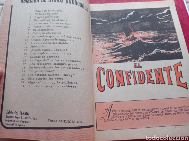 Tebeos: Agente secreto, n&uacute;mero 24 , el confidente 1966 - Foto 2