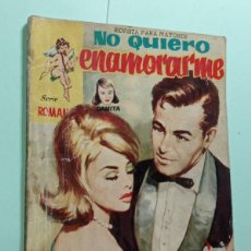 Tebeos: NO QUIERO ENAMORARME. COLECCIÓN DAMITA, SERIE ROMANCE Nº 10. FERMA, 1958. ROMY SCHNEIDER. VER FOTOS