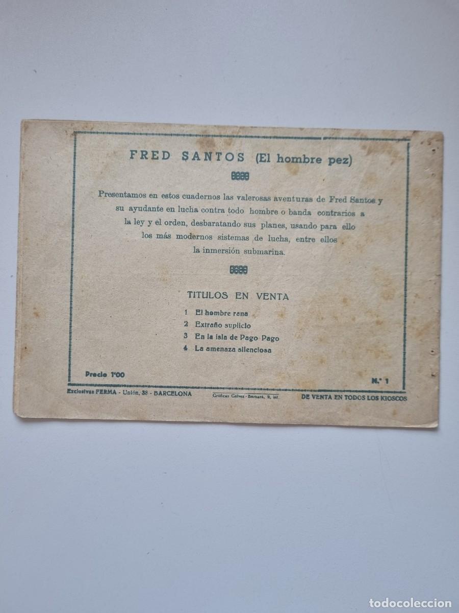 Tebeos: FRED SANTOS n&deg; 1 (Ferma a&ntilde;o 1956) - Foto 2