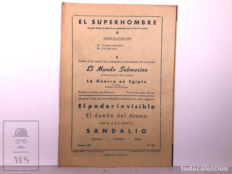 Tebeos: Comic Superhombre Ferma Num. 28 - La Capa Roja - Original de &Eacute;poca - Foto 3