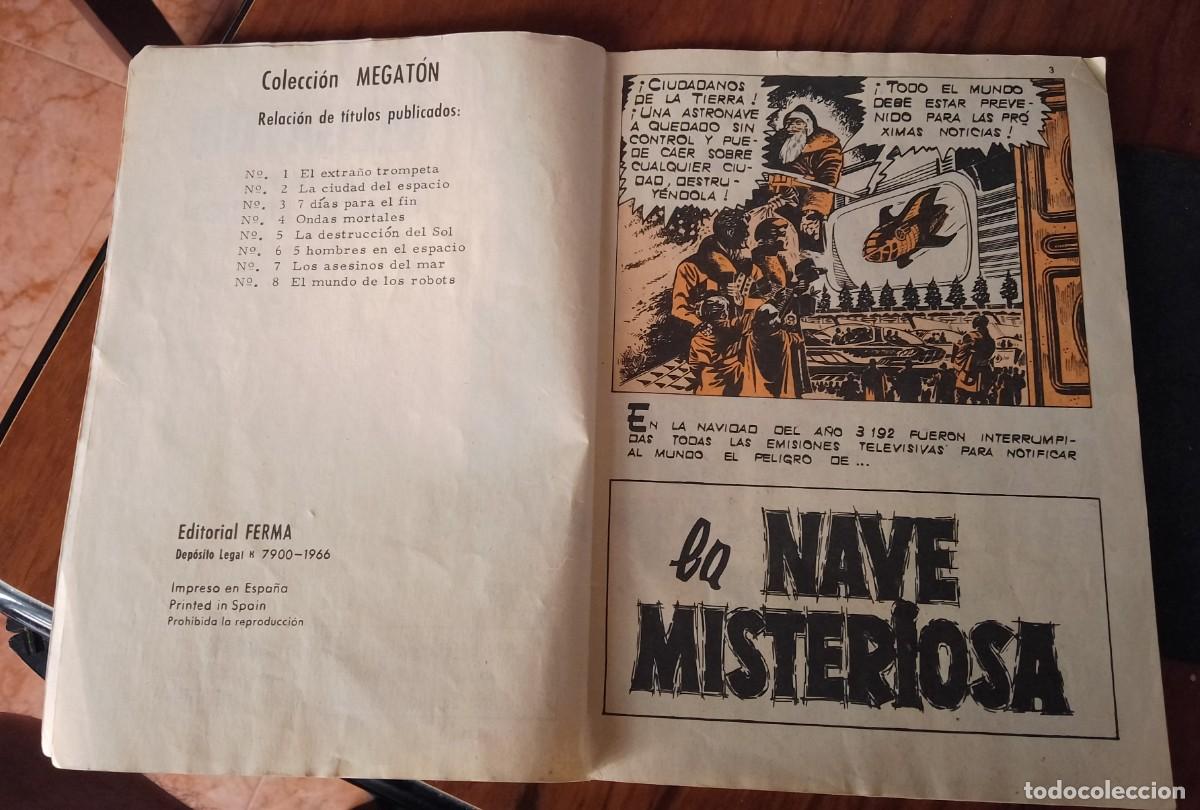 Tebeos: MEGATON 9 LA NAVE MISTERIOSA . FERMA . 1966 - Foto 2