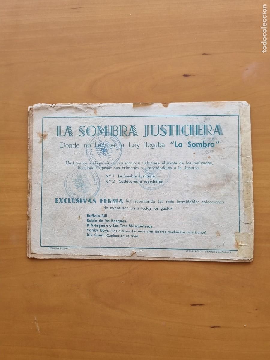 Tebeos: La Sombra n&deg; 1 (Ferma) - Foto 2